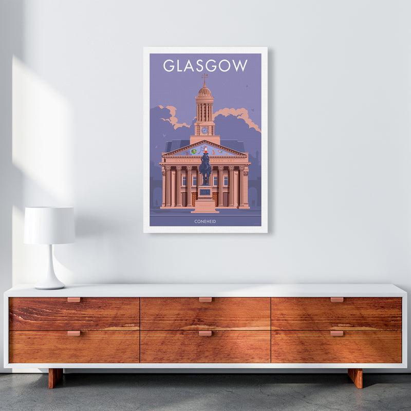 Glasgow Coneheid Art Print by Stephen Millership A1 Canvas
