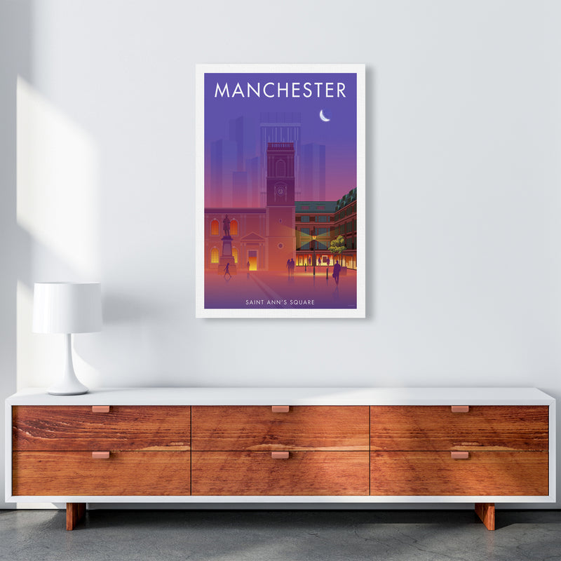 Manchester St Annes Sq Art Print by Stephen Millership A1 Canvas