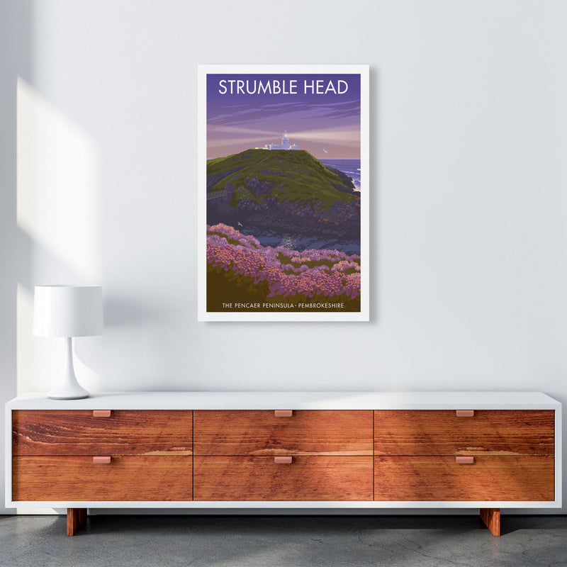 Wales Strumble Head Travel Art Print by Stephen Millership A1 Canvas