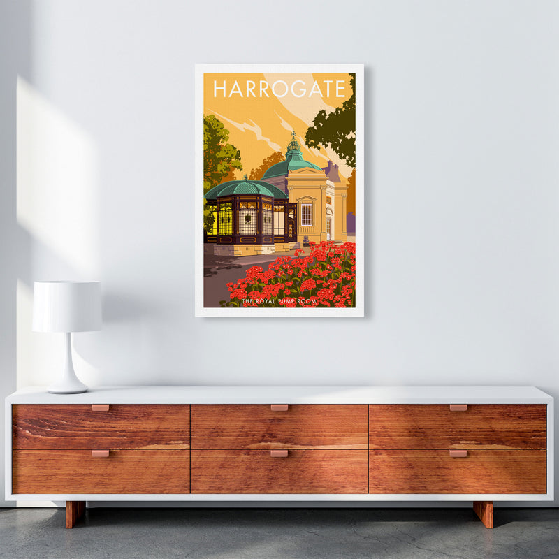 Harrogate by Stephen Millership Yorkshire Art Print, Vintage Travel Poster A1 Canvas