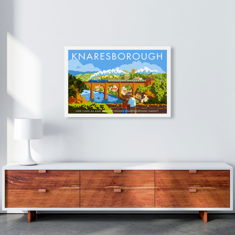 Knaresborough by Stephen Millership Yorkshire Art Print, Vintage Travel Poster A1 Canvas