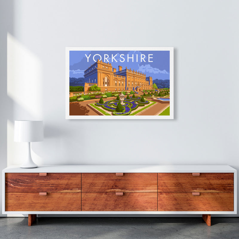 Yorkshire Landscape Art Print Vintage Travel Poster by Stephen Millership A1 Canvas