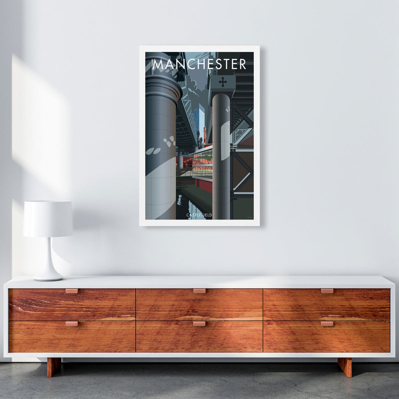 Manchester by Stephen Millership A1 Canvas
