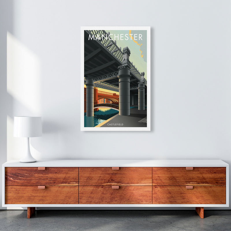 Manchester by Stephen Millership A1 Canvas