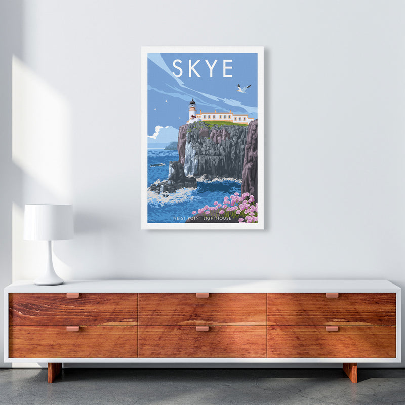 Neist Point Lighthouse Skye Art Print by Stephen Millership A1 Canvas