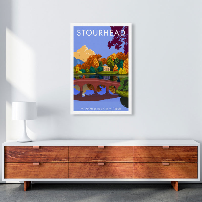 Stourhead Framed Digital Art Print by Stephen Millership A1 Canvas