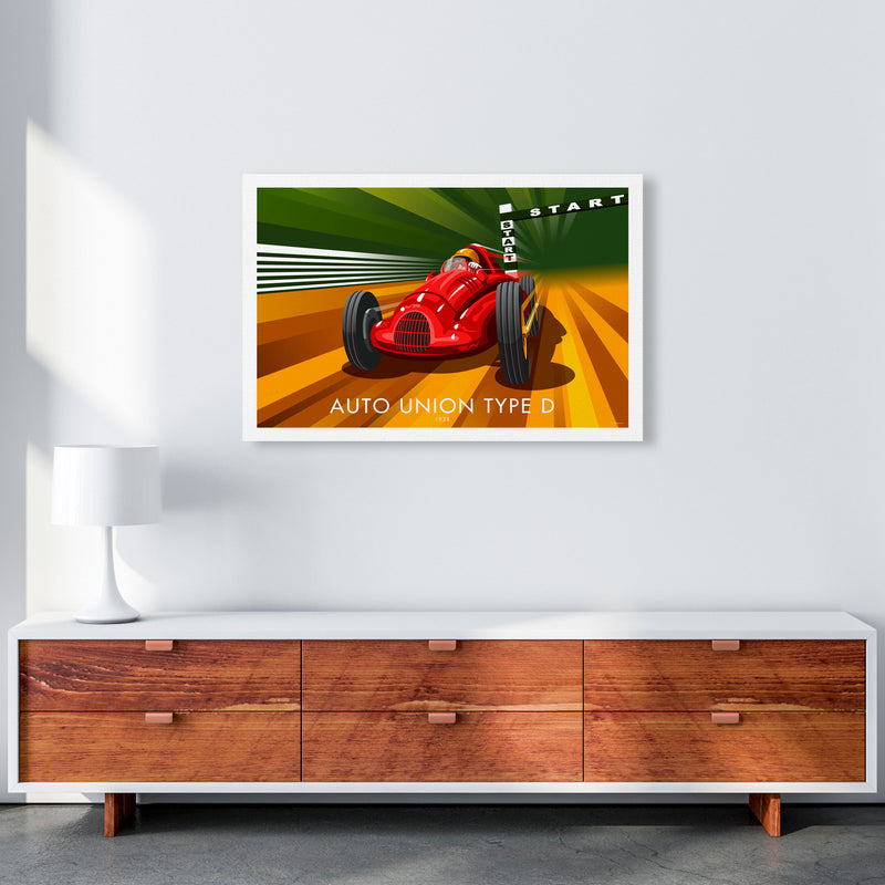 Auto Union Type D by Stephen Millership A1 Canvas