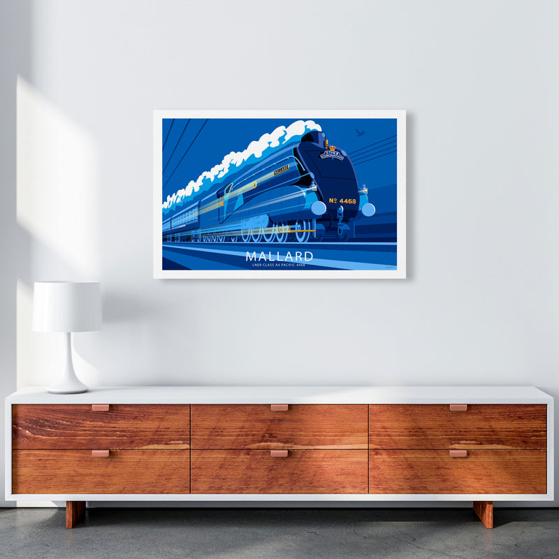 The Mallard Art Print by Stephen Millership, Framed Transport Print A1 Canvas
