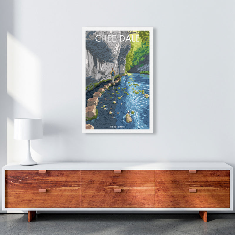 Chee Dale Art Print by Stephen Millership, Framed Wall Art A1 Canvas