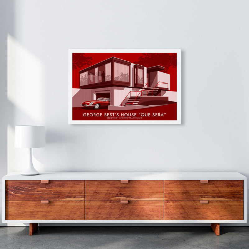 George Bests House by Stephen Millership A1 Canvas