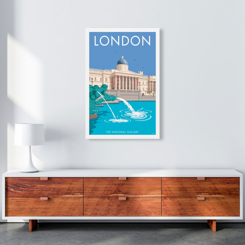 London National Gallery Art Print by Stephen Millership A1 Canvas