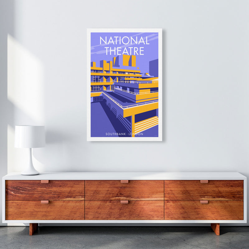 London National Theatre Framed Digital Art Print by Stephen Millership A1 Canvas