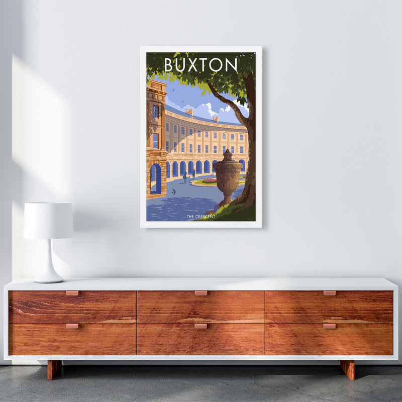 Buxton Crescent Derbyshire Travel Art Print by Stephen Millership A1 Canvas