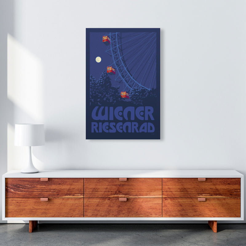 Vienna Big Wheel Art Print by Stephen Millership A1 Canvas