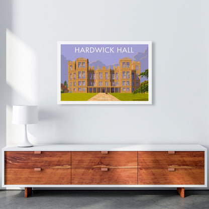 Derbyshire Hardwick Hall Art Print by Stephen Millership A1 Canvas