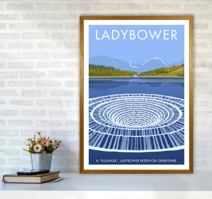 Derbyshire Ladybower Travel Art Print By Stephen Millership A1 Print Only