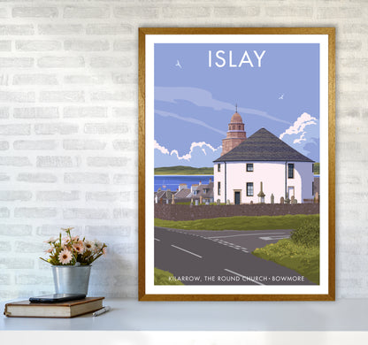 Islay Bowmore Travel Art Print By Stephen Millership A1 Print Only