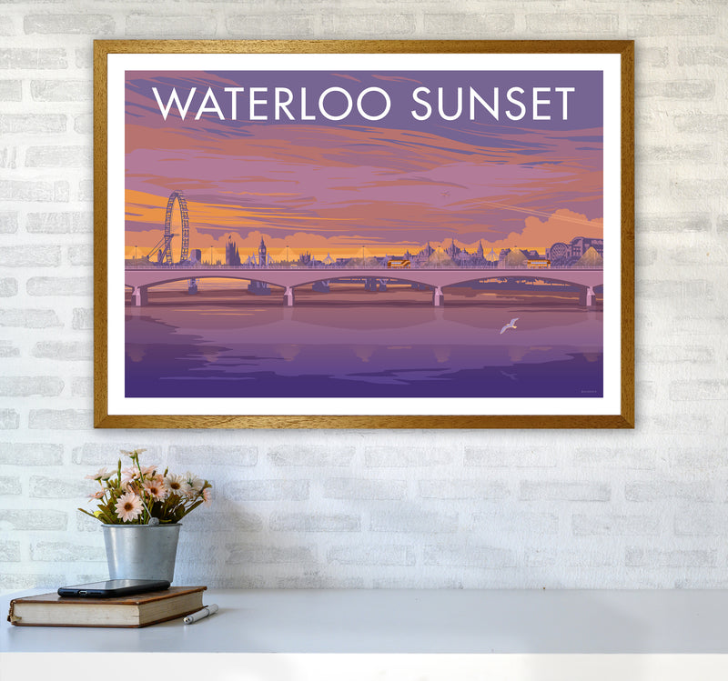 London Waterloo Travel Art Print By Stephen Millership A1 Print Only