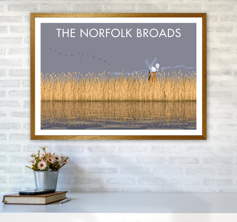 Norfolk Broads Travel Art Print By Stephen Millership A1 Print Only