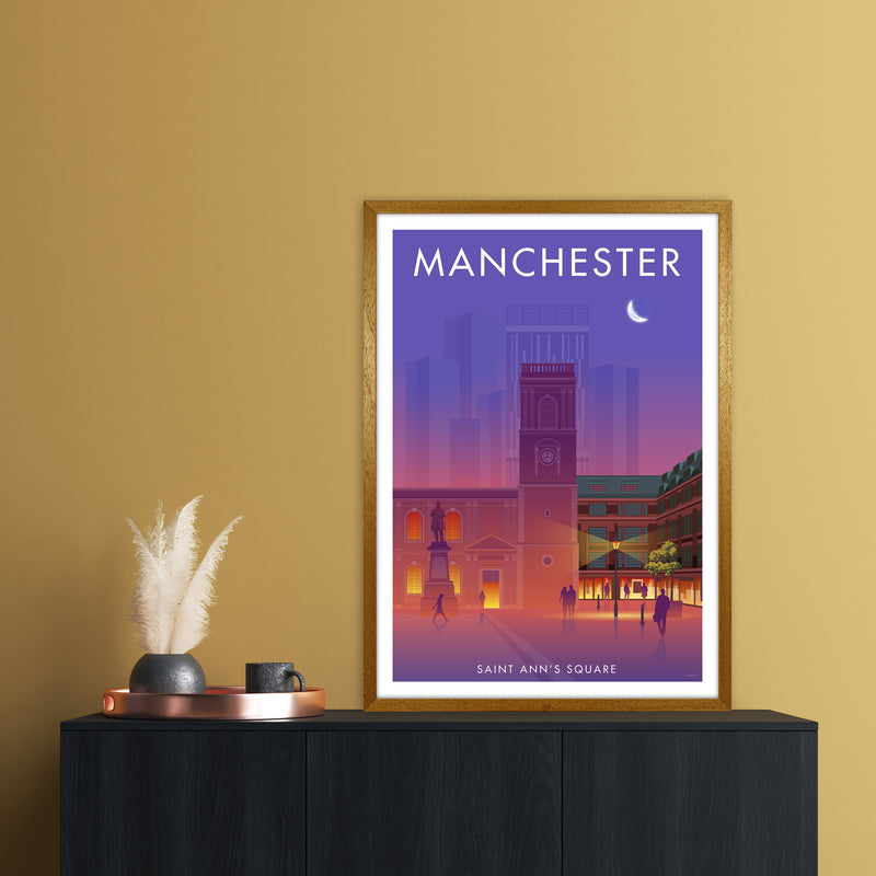 Manchester St Annes Sq Art Print by Stephen Millership A1 Print Only