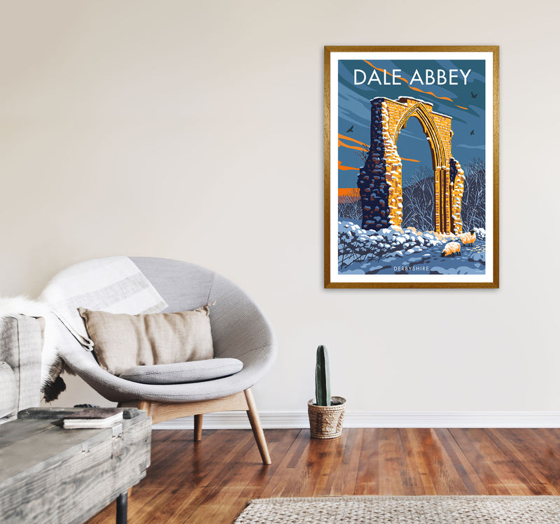 Dale Abbey Derbyshire Art Print by Stephen Millership A1 Print Only