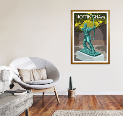Nottingham Art Print by Stephen Millership A1 Print Only