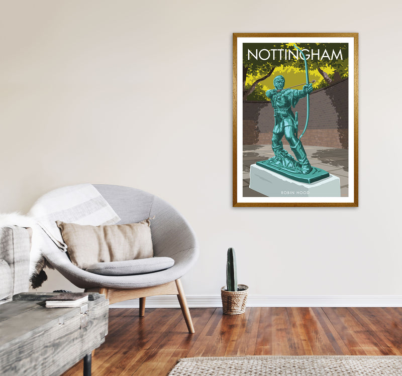 Nottingham Art Print by Stephen Millership A1 Print Only