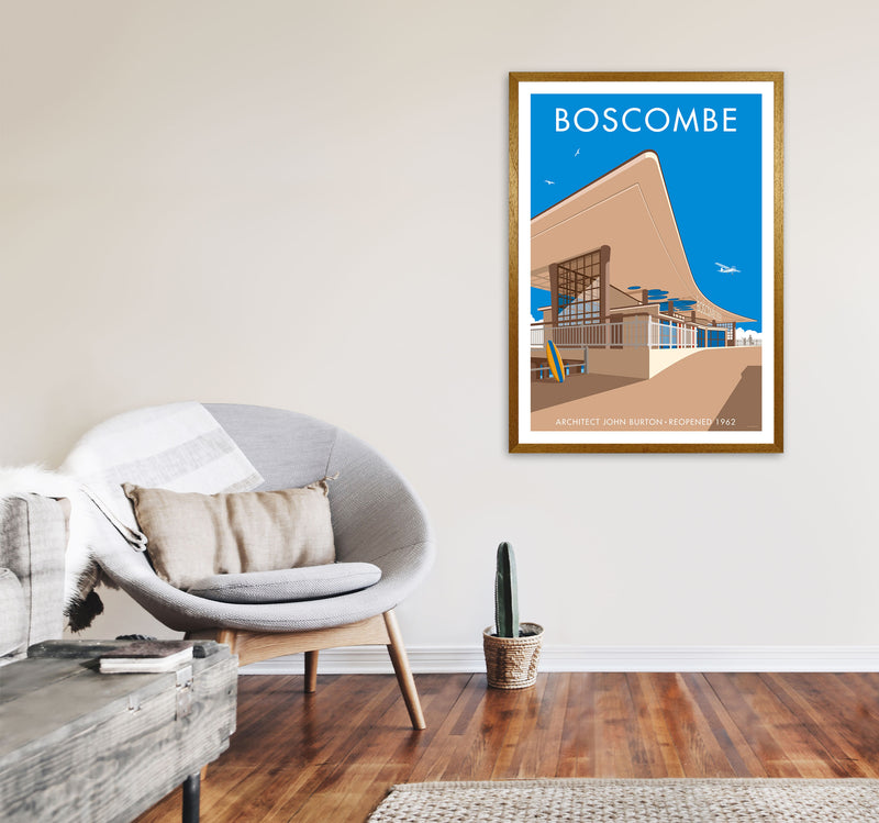 Boscombe Framed Digital Art Print by Stephen Millership A1 Print Only