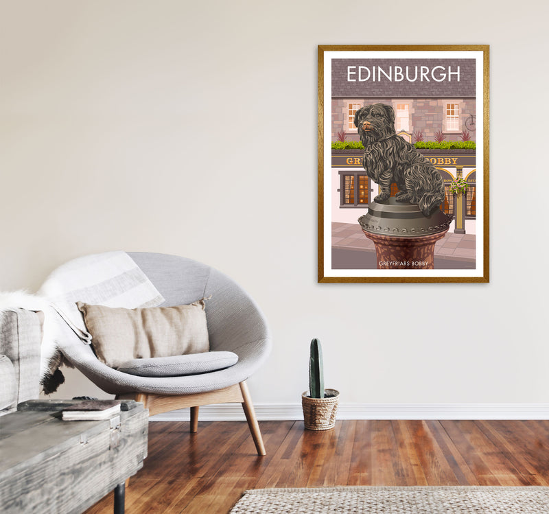 Edinburgh Art Print by Stephen Millership A1 Print Only