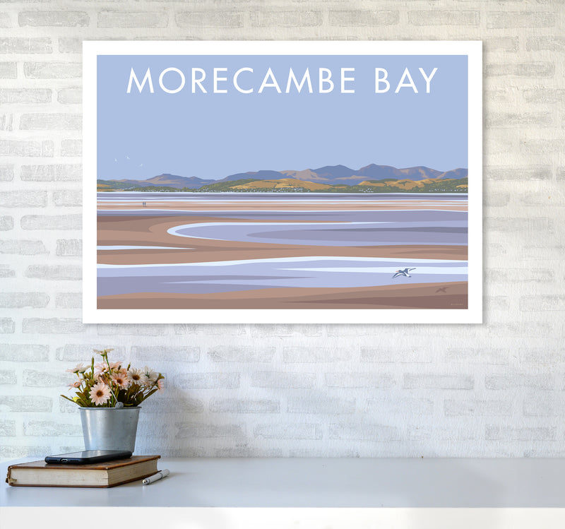 Morecambe Bay Travel Art Print By Stephen Millership A1 Black Frame