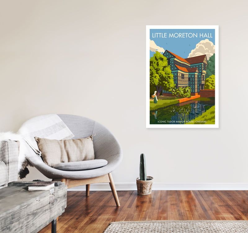 Little Moreton Hall by Stephen Millership A1 Black Frame