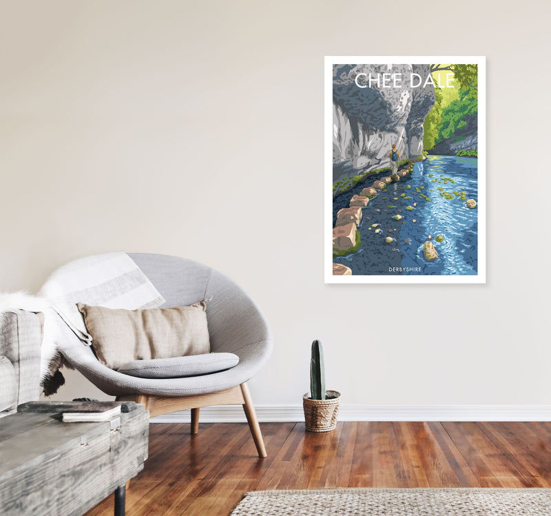 Chee Dale Art Print by Stephen Millership, Framed Wall Art A1 Black Frame