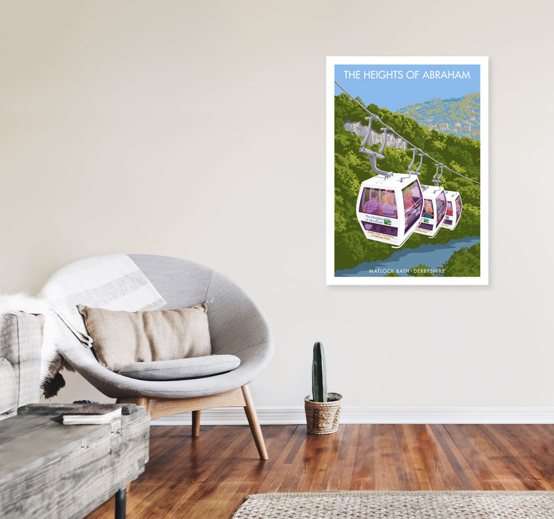 The Heights Of Abraham Art Print by Stephen Millership A1 Black Frame