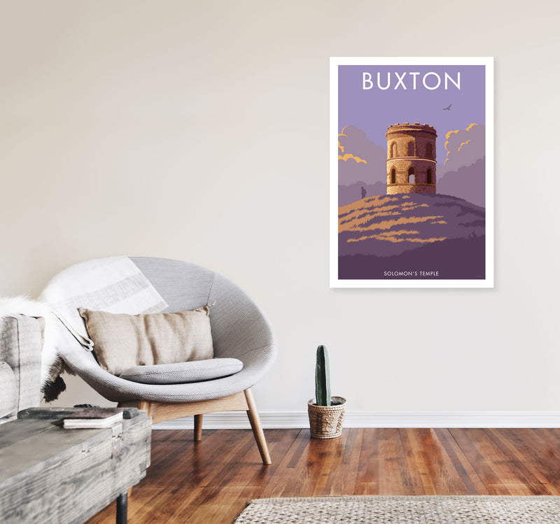 Buxton Solomon's Temple Derbyshire Travel Art Print by Stephen Millership A1 Black Frame