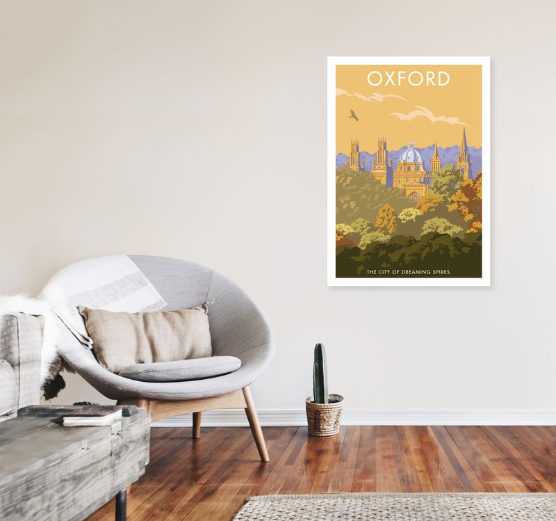 Oxford Travel Art Print by Stephen Millership A1 Black Frame