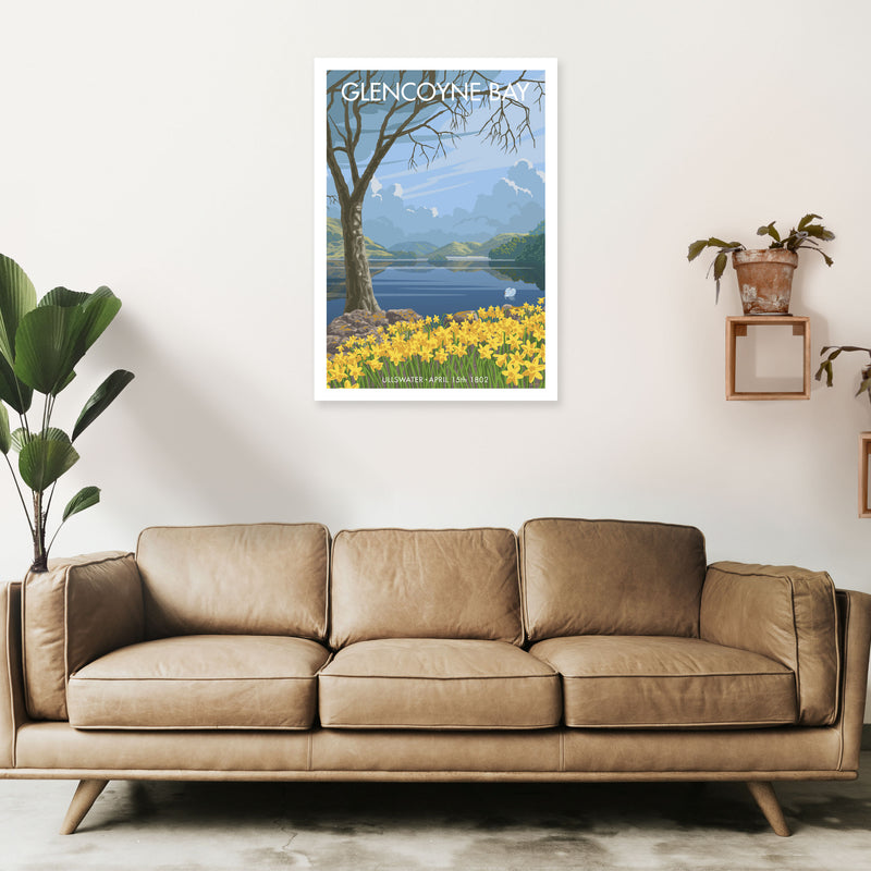 Glencoyne Bay Ullswater Art Print by Stephen Millership A1 Black Frame