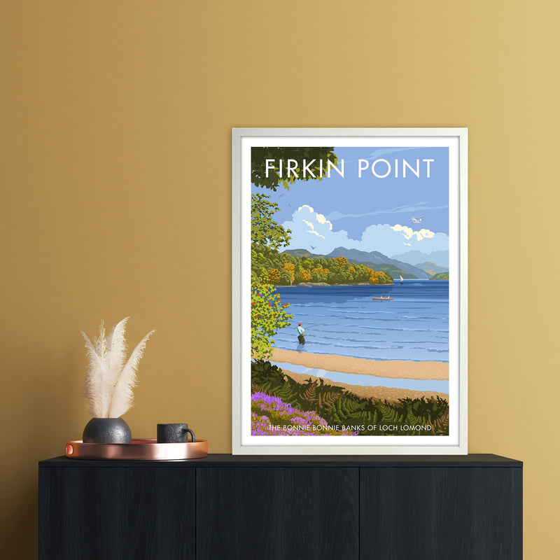 Firkin Point Art Print by Stephen Millership A1 Oak Frame