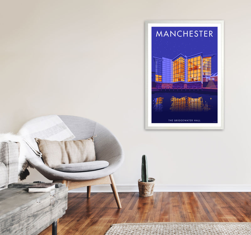 Manchester by Stephen Millership A1 Oak Frame