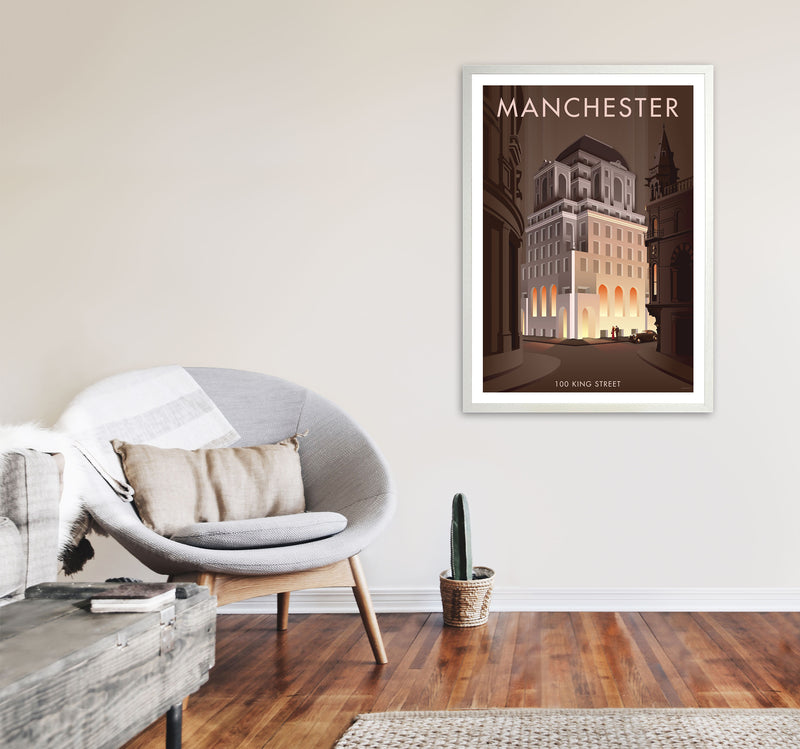 Manchester by Stephen Millership A1 Oak Frame