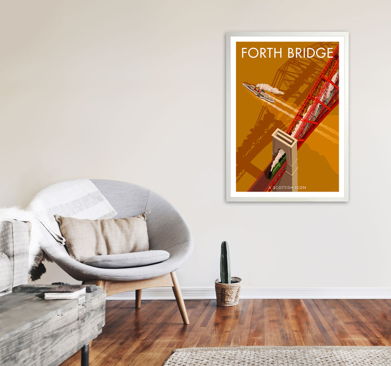 Forth Bridge by Stephen Millership A1 Oak Frame