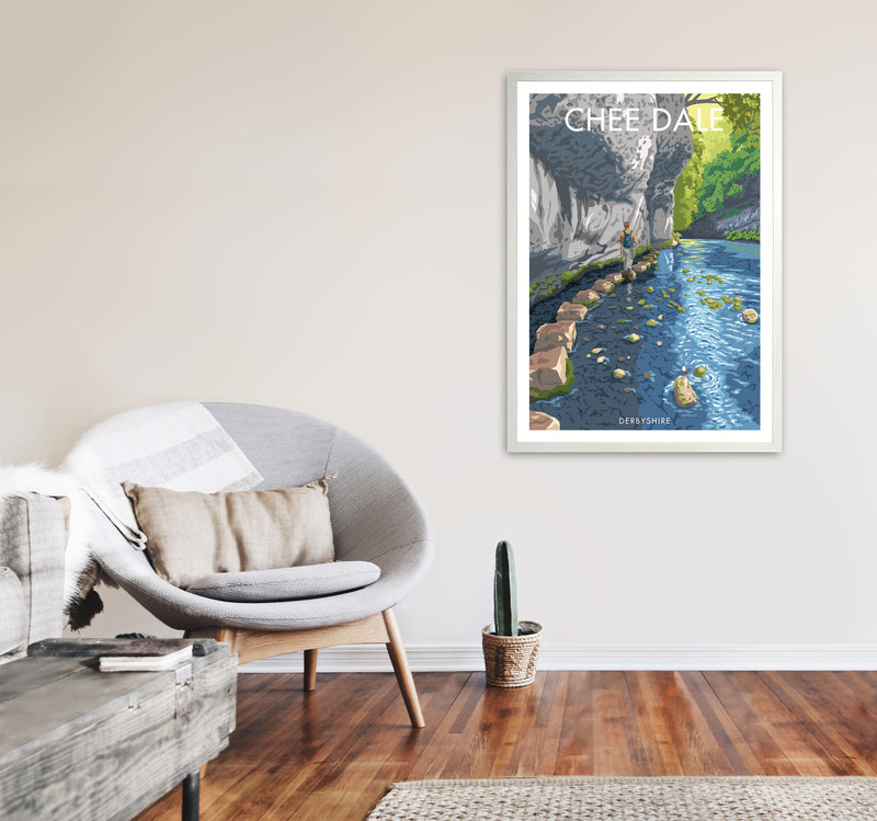 Chee Dale Art Print by Stephen Millership, Framed Wall Art A1 Oak Frame