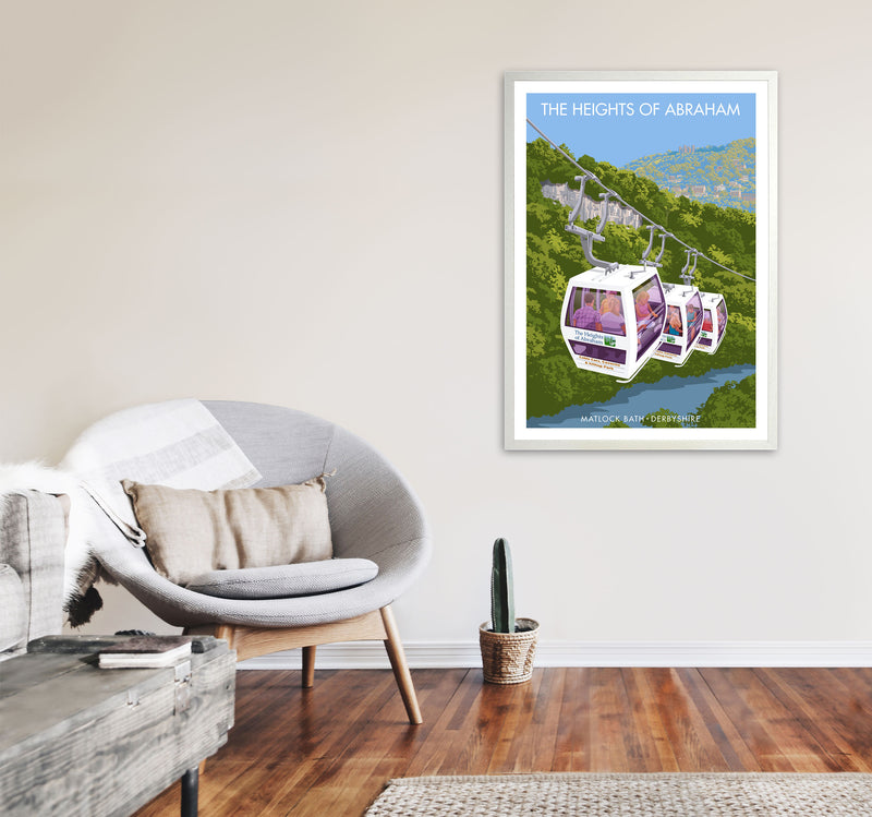 The Heights Of Abraham Art Print by Stephen Millership A1 Oak Frame
