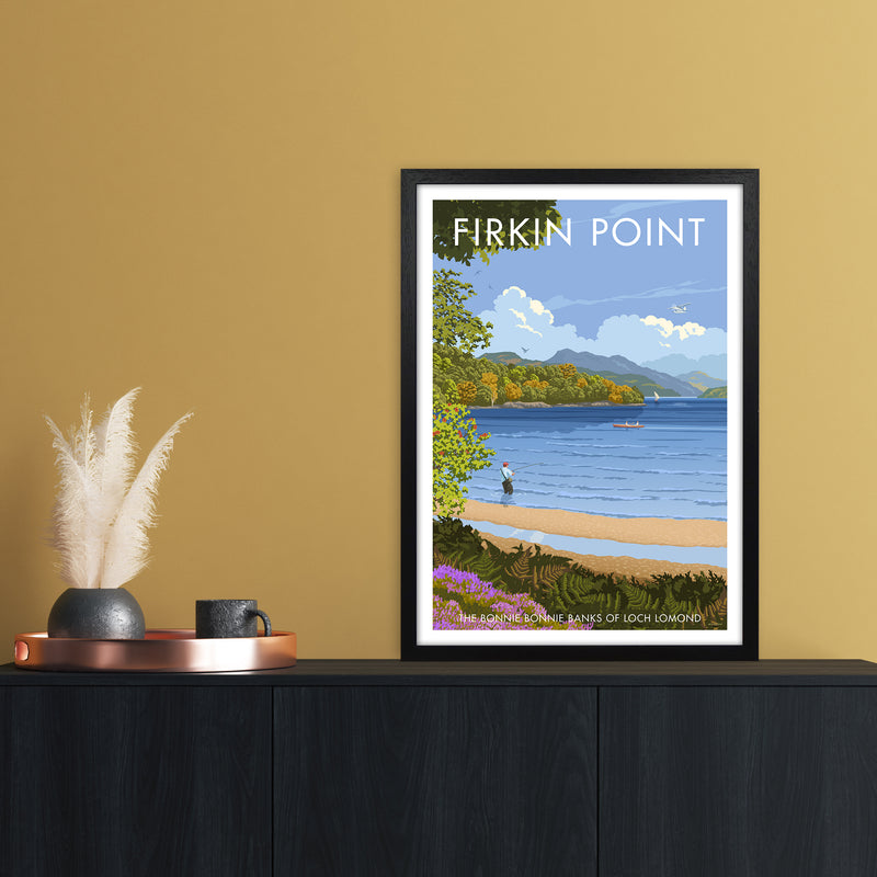 Firkin Point Art Print by Stephen Millership A2 White Frame