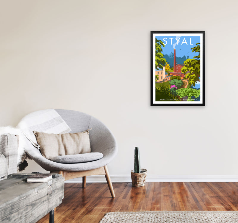 Styal by Stephen Millership A2 White Frame