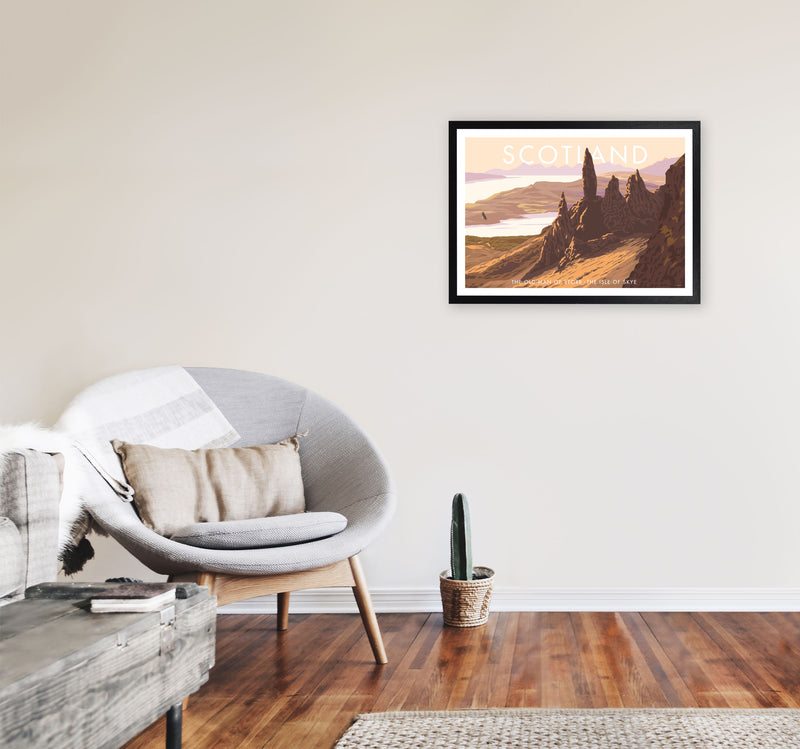 Scotland by Stephen Millership A2 White Frame
