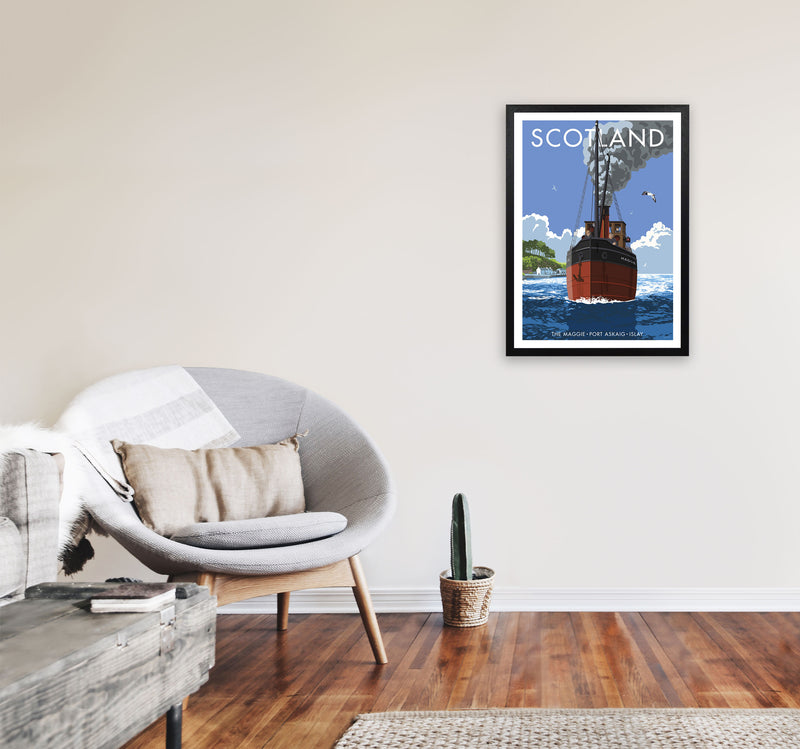 Scotland Art Print by Stephen Millership A2 White Frame