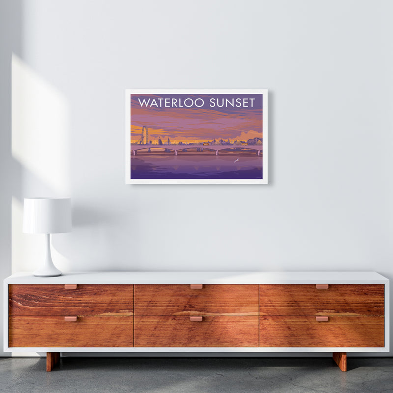 London Waterloo Travel Art Print By Stephen Millership A2 Canvas