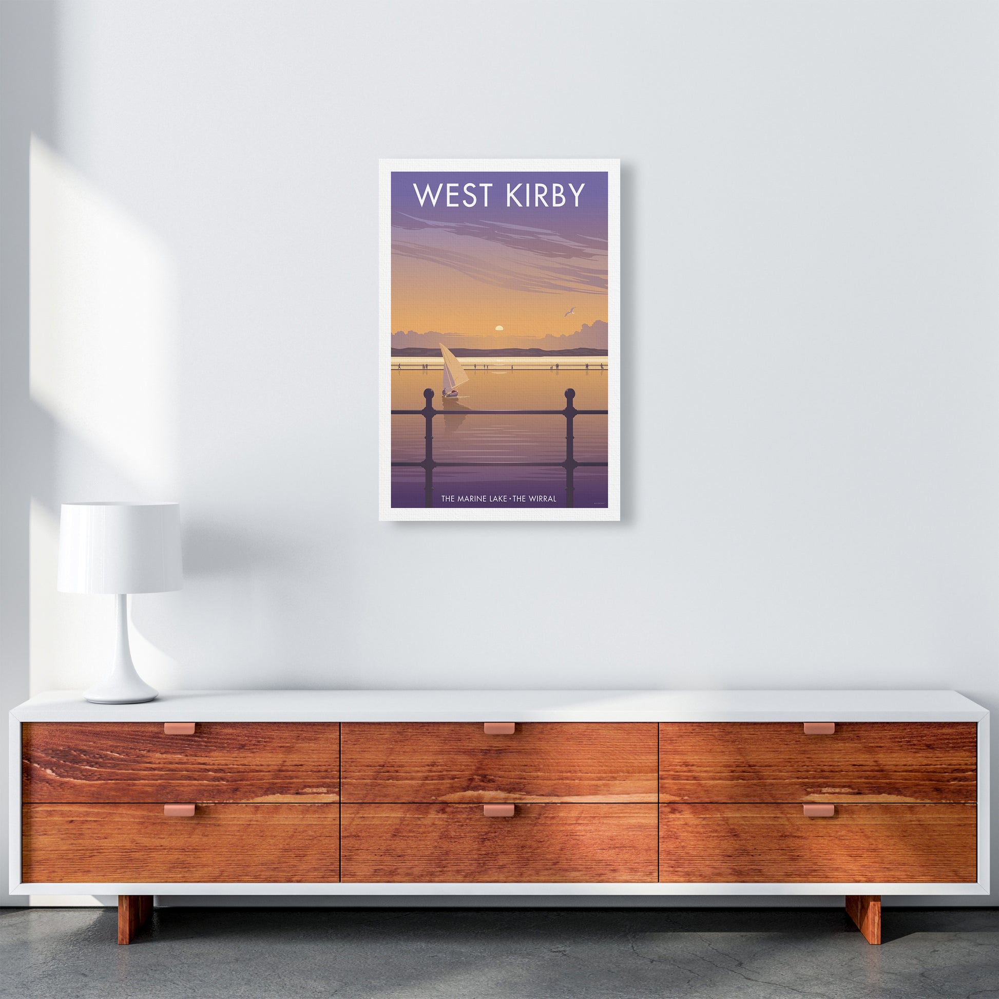 Wirral West Kirby Art Print by Stephen Millership 40x50 Travel Canvas