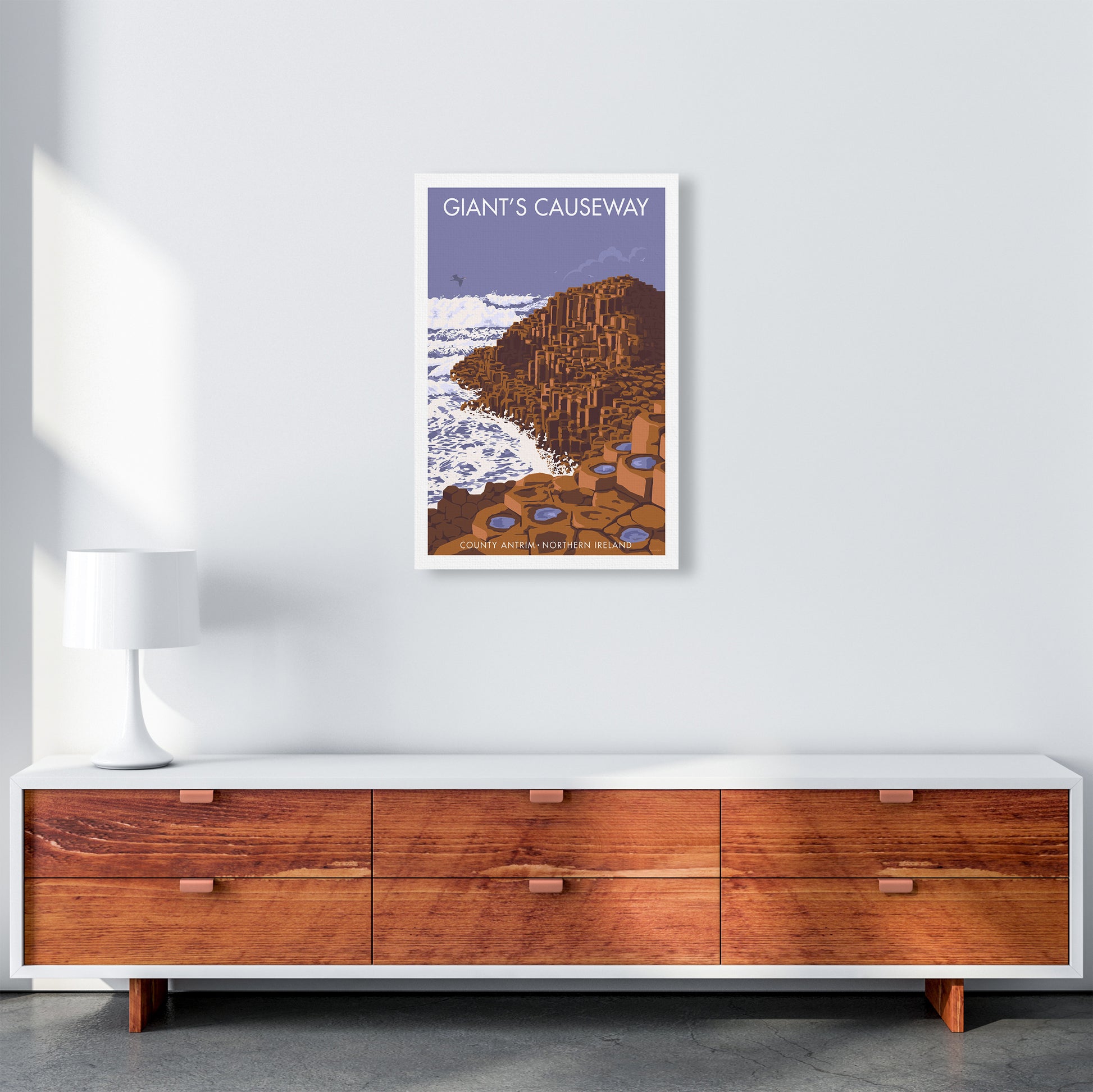 NI Giant'S Causeway Art Print by Stephen Millership A2 Canvas