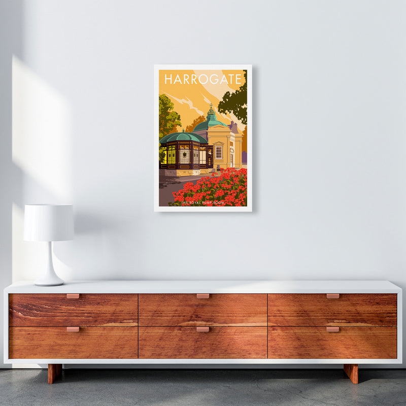 Harrogate by Stephen Millership Yorkshire Art Print, Vintage Travel Poster A2 Canvas